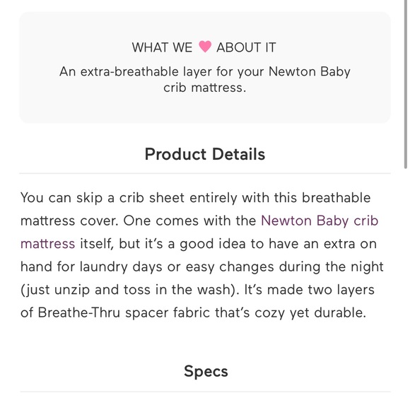 Newton Other Newton Baby Mattress Cover Brand New Never Used Poshmark